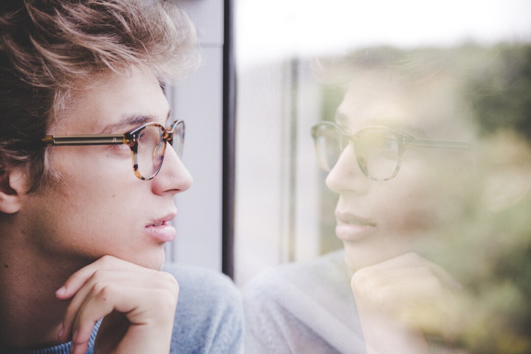 person reflecting alone
